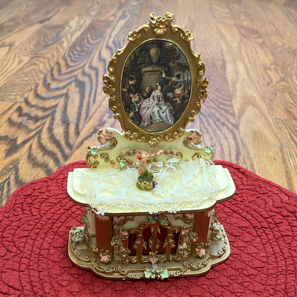Rare Vintage Spielwaren Boutique Szalasi Rococo German Dollhouse Fireplace